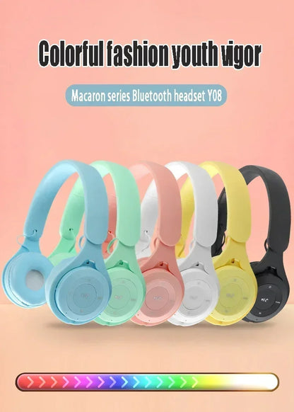 Cuffie Bluetooth Hi-Fi Wireless Over-Ear con Microfono e Riduzione del Rumore, Comode per Viaggi e Uso Domestico
