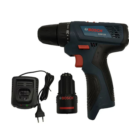Trapano Elettrico Bosch Professional GSR120-LI 12V, Avvitatore a Batteria Multifunzione, Utensile Elettrico per Casa
