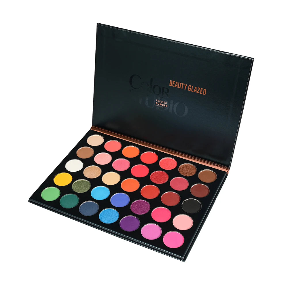 Beauty Glazed Eyeshadow Palette 35 colori Matte Shimmer Set trucco naturale con glitter smokey per tutti i tipi di pelle