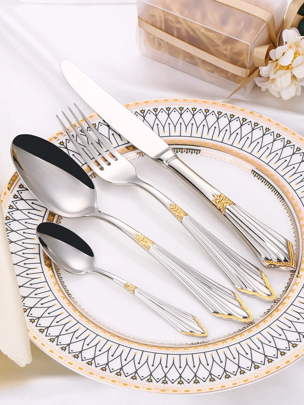 Set di 6 cucchiai da tavola da 6 cucchiai da zuppa in acciaio inossidabile Set di cucchiai da zuppa Royal 6 pezzi per cucina/casa/ristorante