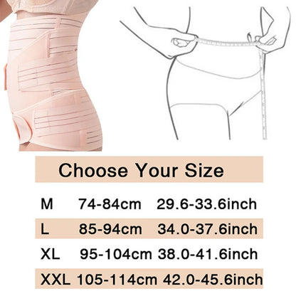 3in1 Corsetto Dopo Il Parto Fascia Pancia Donne Incinte Pancia Pancia Pancia Pelvi Cintura Avvolgente Vita Trainer Recupero Fasciatura Cinghia Body Shaper