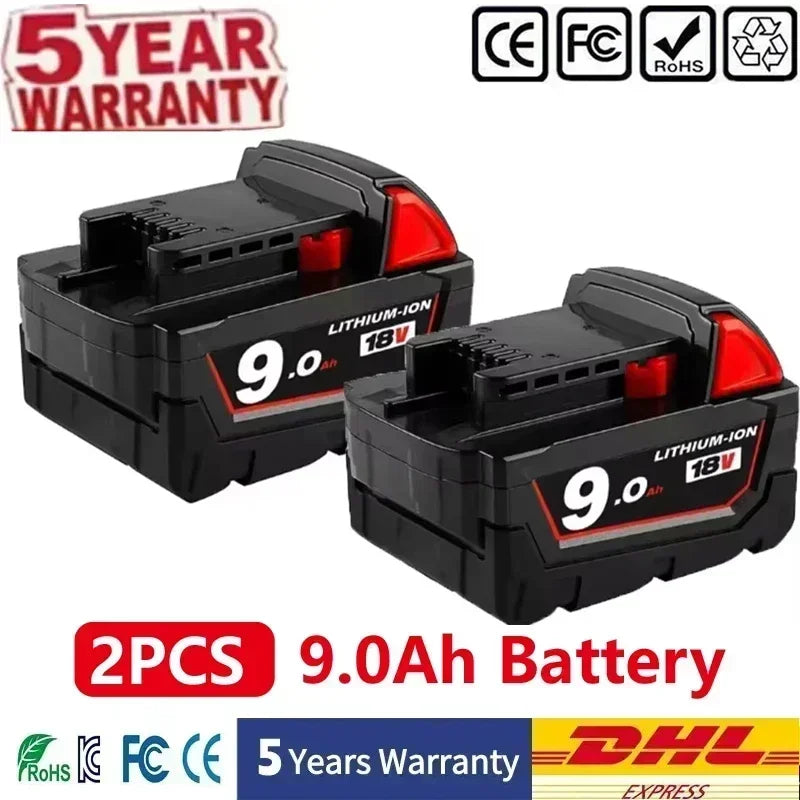 100% Per Milwaukee M18 18V 12000mAh 18650 Batteria Al Litio di Ricambio Per Milwaukee 48-11-1860 48-11-1850 48-11-1840 Batteria Strumento