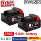 Batteria sostitutiva da 18 V 12,0 Ah, compatibile Milwaukee M18 - Batteria ricaricabile agli ioni di litio 21700 a 15 celle Modello M18 - 48-11-1815