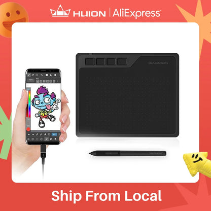 GAOMON S620 Tavoletta con penna digitale da 6,5x4 pollici per disegno Design Telefono Android Windows Mac OS Tavoletta grafica compatibile con sistema