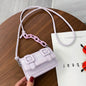 Mini borse a tracolla piccole per donna Borsa a catena per ragazza Borsa in pelle PU Borse a tracolla per ragazza da donna Designer 2022 Estate Giallo