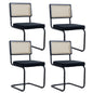 EGOONM Set di 2/4 sedie da pranzo retrò sedia in rattan di plastica casa camera da letto scrivania schienale sgabello arco computer ufficio sedile imbottito