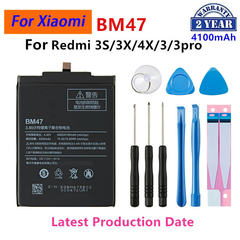 Batteria originale per telefono Xiaomi Mi Redmi Note Mix 2 3 3S 3X 4 4X 4A 4C 5 5A 5S 5X M5 6 6A 7 8 Pro Plus BN43 BN31