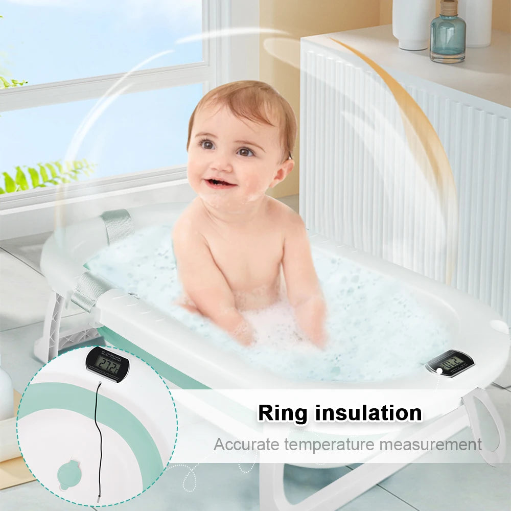 Cuscino da bagno pieghevole per neonati, ideale come regalo di nascita per bambine, adatto da 0 a 3 anni, Rosa/Grigio/Verde/Blu