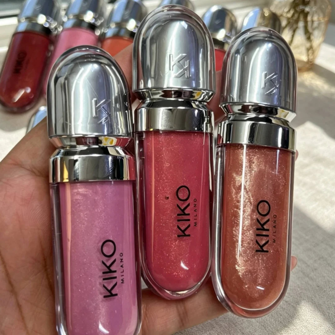 KIKO Milano Lip Gloss Kissable Effetto Idratante e Volumizzante Formula Nutriente Lucentezza Brillante Aspetto Naturale Non Appiccicoso Trucco per la Cura delle Labbra