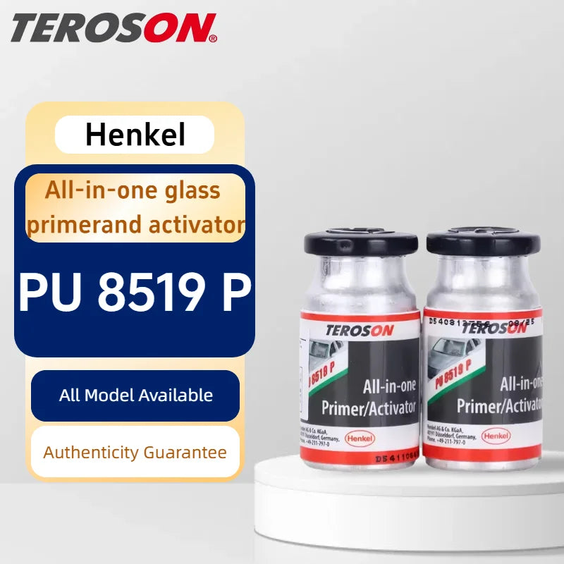 TEROSON PU 8519 P 10ML Primer Attivatore 2-in-1 per Parabrezza, Riparazione Vetri Auto, Adesivo Automobilistico a Rapida Asciugatura, Primer PU Nero