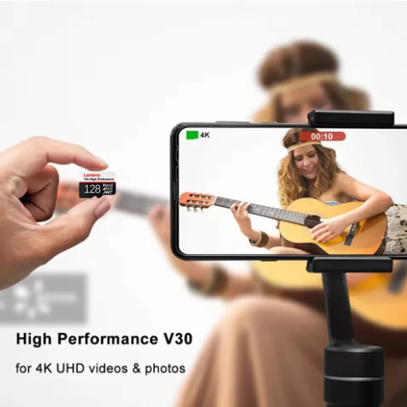 Scheda Micro SD Lenovo ad alta velocità, 512 GB, 1 TB, classe A2, per Nintendo Switch, Steam Deck e smartphone – disponibili anche schede di memoria da 256 GB e 128 GB.