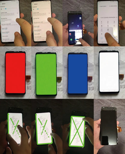 Qualità OEM AMOLED per SAMSUNG Galaxy S8 Schermo curvo G950 G950F Display LCD Touch Screen Digitizer Assembly Sostituzione riparazione