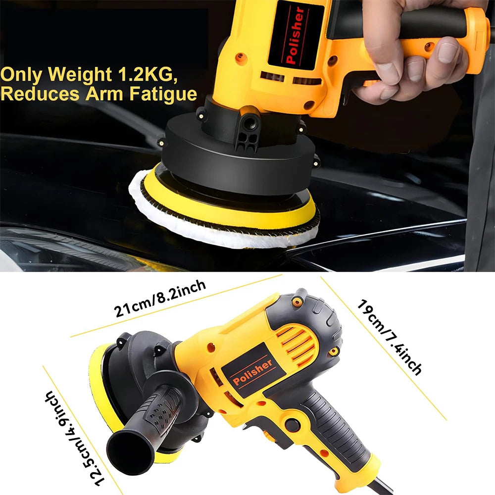 Lucidatrice Rotativa per Auto Podofo 700W, Velocità Variabile Continua, Manico Staccabile, Leggera, Macchina Elettrica per Lucidatura Auto con Kit di Tamponi per Ceratura, Riparazione Vernice, Mobili, Accessori Auto, Utensil