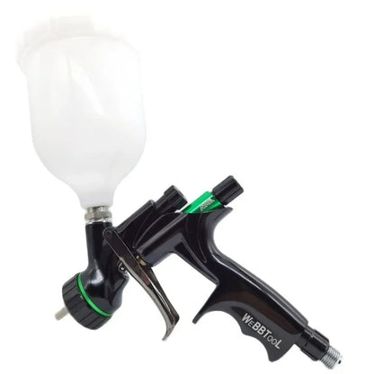 Pistola a spruzzo NVE pistola a spruzzo ad aria con ugello in acciaio inossidabile da 1.3mm per vernice a spruzzo per auto pistola a spruzzo con vernice a base d'acqua aerografo