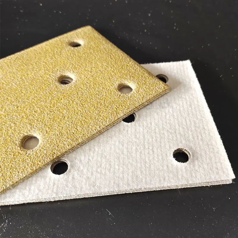 Carta vetrata per levigatura a secco pneumatica rettangolare a 8 fori 95/180mm Floccaggio di mastice per cenere atomiche per la molatura