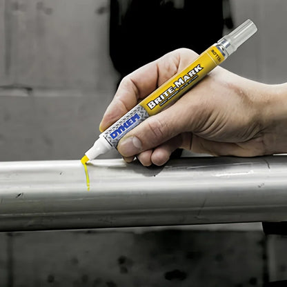DYKEM BRITE-MARK Pennarello Permanente Medio, Penna Industriale a Rapida Asciugatura per Metallo, Plastica, Gomma, Vetro, Legno