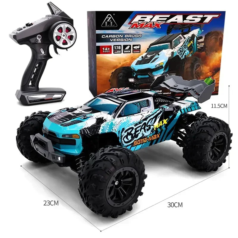 SG116 PRO, auto radiocomandata in scala 1/16, velocità massima 40 km/h, trazione integrale, fuoristrada, monster truck radiocomandato, veicolo da corsa 2.4G, giocattolo, regalo di compleanno per bambini, ragazzi e adulti.