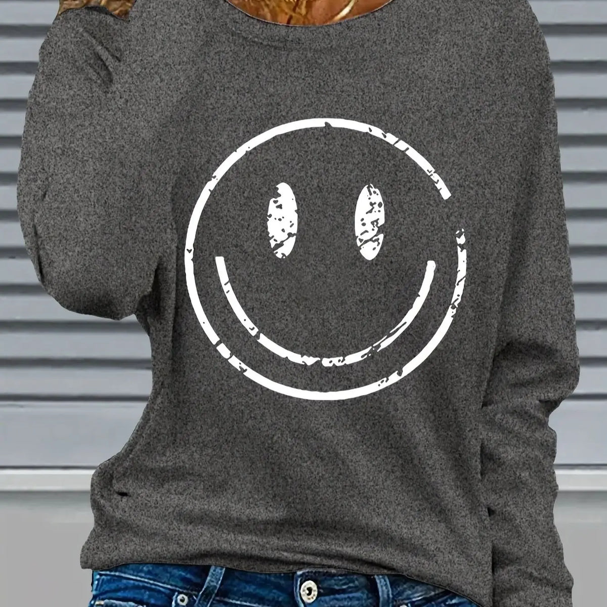Abbigliamento primaverile e autunnale da donna in cotone 100 T-shirt stampata con cuore colorato Manica lunga Girocollo Top casual