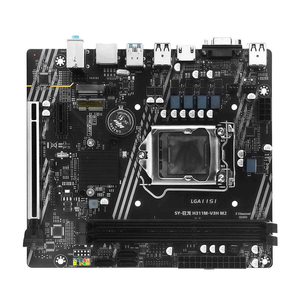Scheda Madre SOYO H311M DDR3 per Gaming con CPU I3 6100, Memoria RAM 16G (8G*2), LGA1151, TPM2.0, Combo PC Desktop per Ufficio, PCIE3.0X16 VGA