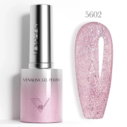 Venalisa 10ml Smalto Gel Effetto Occhio di Gatto Ultra Senza HEMA e TPO, Soak Off UV LED Lunga Durata, Brillante e Scintillante