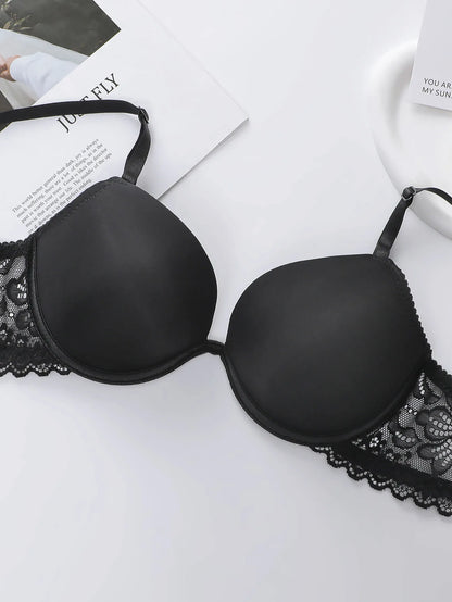 Set di biancheria intima sexy da donna in tinta unita Set di biancheria intima push up raccolta Set di biancheria intima senza cuciture comoda e aderente quotidiana 3208