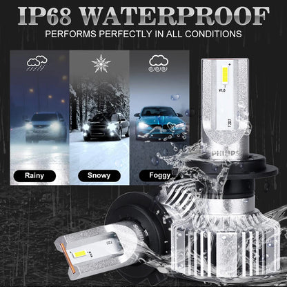 Philips H7 Faro principale Ultinon Essential G2 H1 H4 H11 H8 H9 9005 HB3 9006 HB4 9012 HIR2 Fendinebbia Lampada automatica 6000K 12V 24V 2PCS