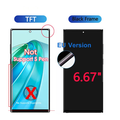 Display Super AMOLED per Samsung Galaxy S24 Ultra Display LCD Touch Screen Digitizer Assembly per Samsung S24 Ultra Display