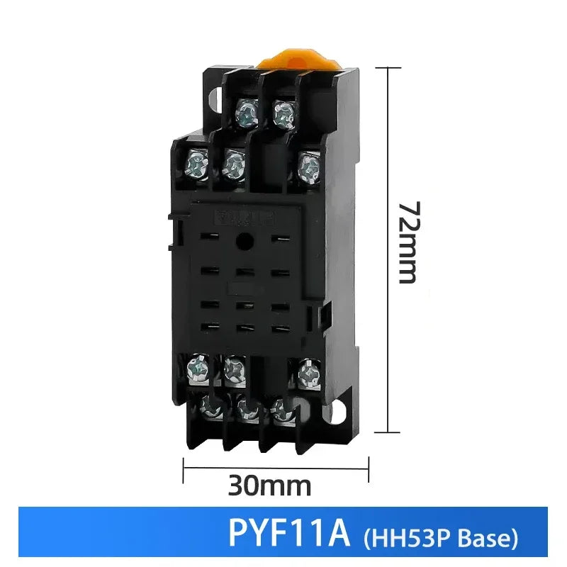 10 pz per relè di controllo miniaturizzati all'ingrosso piccolo relè intermedio AC 12V DC C24 AC220 HH52P HH53P HH54P HH62P HH63P HH64P