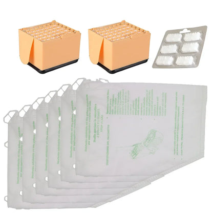 Sacchetti per la polvere + blocco profumato + filtro HEPA per aspirapolvere Vorwerk Kobold VK135 VK136 FP135 FP136