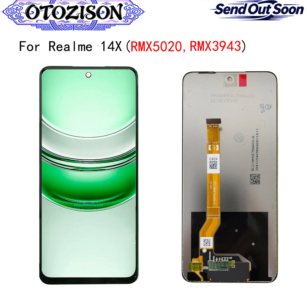 Per Realme 14x RMX3943 Schermo LCD Per Oppo Realme 14x RMX5020 Display LCD Schermo Touch Panel Digitizer Con Telaio di Montaggio
