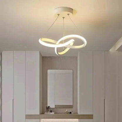 Lampada a sospensione moderna a LED con design irregolare aerodinamico Piccola lampada a sospensione creativa per camere da letto, sala da pranzo, sale studio