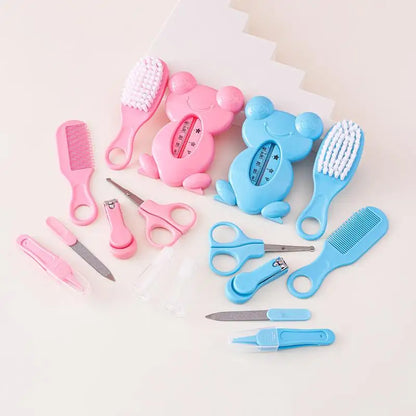 Set di 13 Pezzi per la Cura del Bambino, Kit Portatile per Toelettatura e Cura delle Unghie