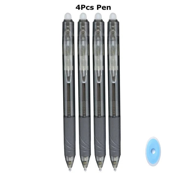 0.7mm Penna Cancellabile Magica Presse Penna Gel Set 8 Colori Cancellabile Asta di Ricarica Inchiostro Gel Cancelleria Penne Retrattili Maniglia Lavabile Asta