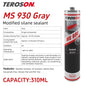 TEROSON MS 930 Sigillante Multiuso Resistente alle Intemperie e ai Raggi UV, Colla Flessibile per Finestrini Auto, Tetti di Camper, Metallo, Ceramica, Senza Isocianato
