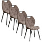 Sedia da pranzo moderna 2/4/6 pezzi, comode sedie imbottite con gambe in metallo per cucina/soggiorno/camera da letto