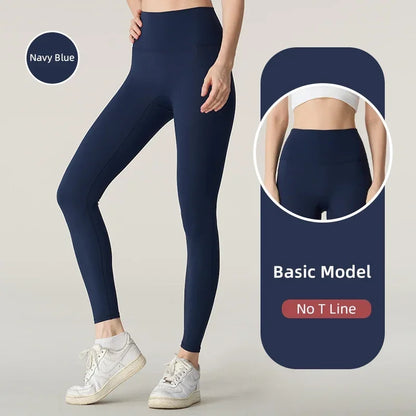 2024 Vendita calda Fitness Allungamenti Leggings femminili a figura intera Pantaloni da corsa Pantaloni da yoga comodi e aderenti Legging da allenamento