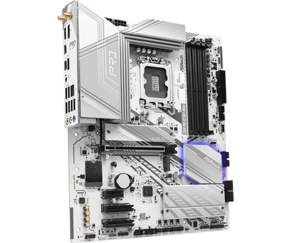 Scheda Madre ASROCK Z890 PRO RS WIFI BIANCA Intel Z890 LGA1851 Supporta CPU Ultra 7 270K Plus 5 250K Plus 7 265K DDR5 2.5G LAN ATX
