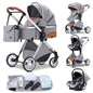 Passeggino 3 in 1 Passeggino multifunzionale Facile da viaggio pieghevole Seggiolino di sicurezza per carrozzina portatile Standard UE Spedizione gratuita