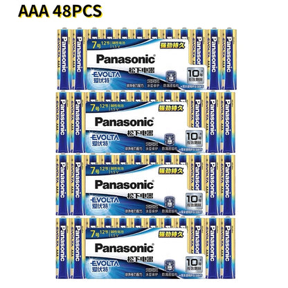 Panasonic 1.5V AAA # Batteria Alcalina a Lunga Durata per Serrature Intelligenti, Telecomandi TV e Condizionatori d'Aria, 4‑96 Pezzi