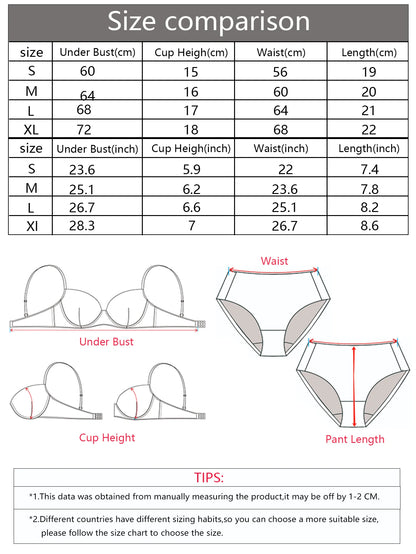 Set da 2 pezzi di vendita caldo di reggiseno rosso sexy con bottoni frontali bellissimo reggiseno moda farfalla posteriore push up set da donna A2120