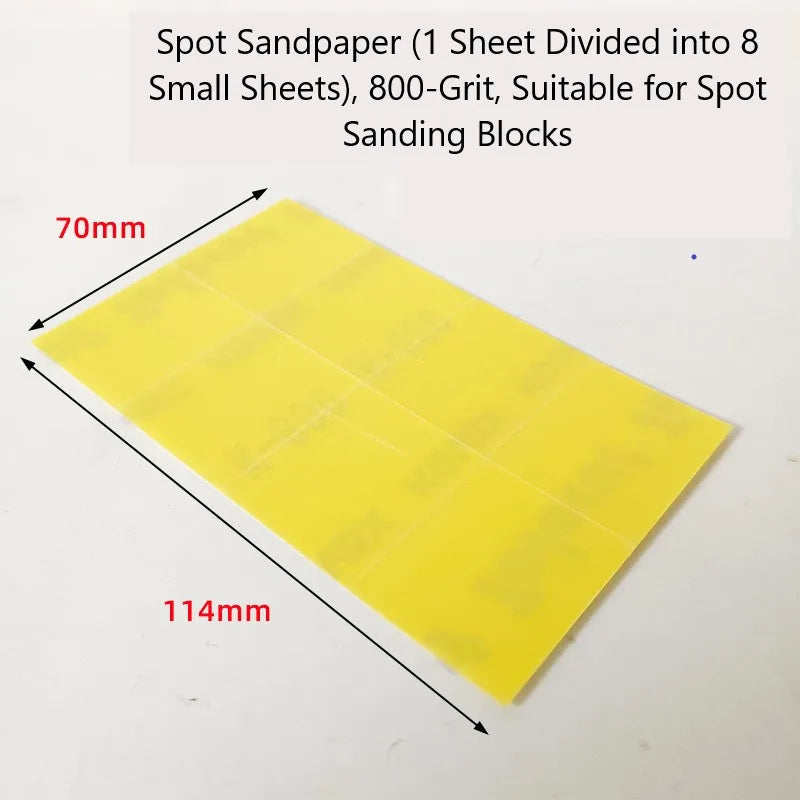 33mm/27mm Giappone ATPRO Palmare Kit di blocchi di molatura Kit di strumenti per lucidatura superficiale di vernice per auto Supporto carta vetrata autoadesiva grana 800