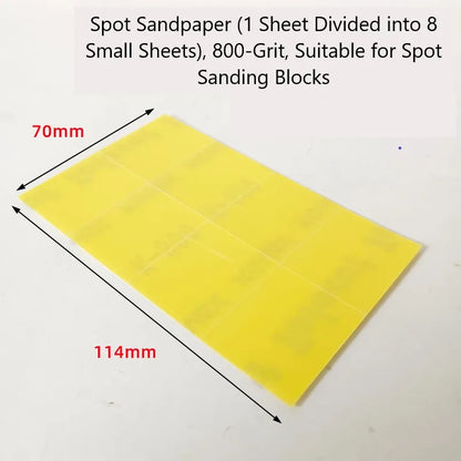 33mm/27mm Giappone ATPRO Palmare Kit di blocchi di molatura Kit di strumenti per lucidatura superficiale di vernice per auto Supporto carta vetrata autoadesiva grana 800