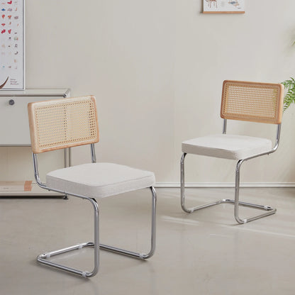 EGOONM Set di 2/4 sedie da pranzo retrò sedia in rattan di plastica casa camera da letto scrivania schienale sgabello arco computer ufficio sedile imbottito