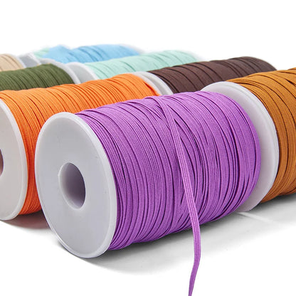 3mm 6mm Elastico colorato Elastico per cucire Nastro elastico Elastico in spandex Fascia per cucire Tessuto Accessori per indumenti fai da te 10 anni