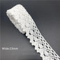 10mm-50mm 2 metri di nastro di pizzo di cotone 100% bianco per abbigliamento tessuto da cucito rifiniture in cotone all'uncinetto nastro di pizzo accessori fatti a mano