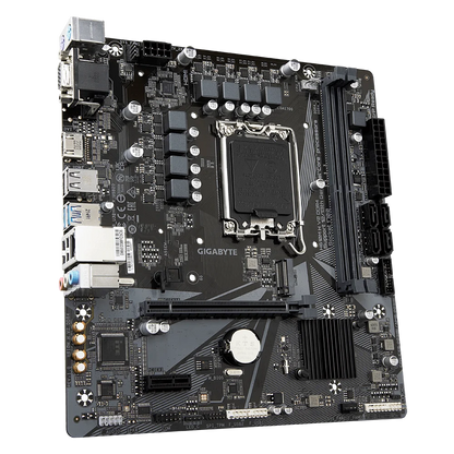 Scheda Madre Gigabyte H610M H V2 DDR4 Intel H610 LG A170 DDR4 M.2 64GB Micro ATX Supporta Core I9-13900F I7-14700T I7-12700 I5-144