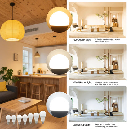1-10 Pezzi Lampadine LED 8W AC 110V 220V E27, Illuminazione Calda e Diurna, RA80, per Casa, Lampade di Alta Qualità