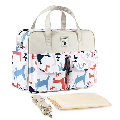Borsa per pannolini impermeabile di nuovo stile borsa da viaggio Messenger di grande capacità borse multifunzionali per passeggino madre maternità