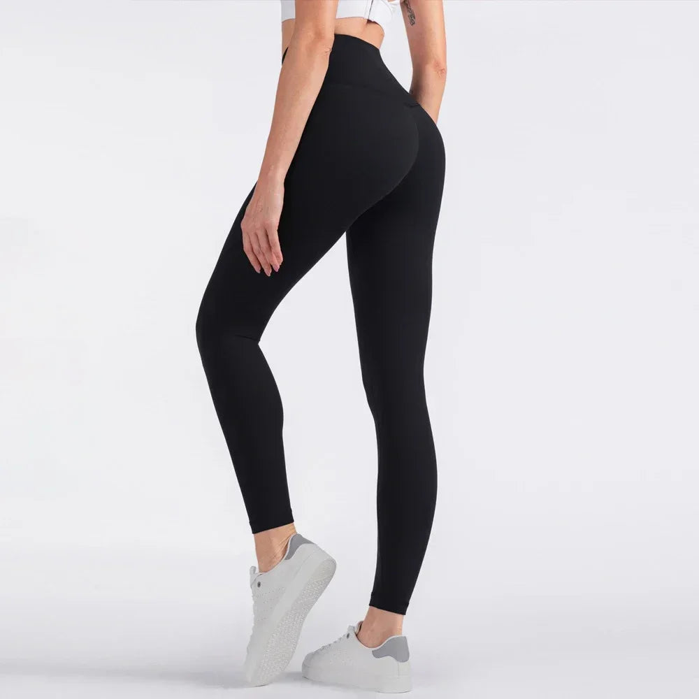 2024 Vendita calda Fitness Allungamenti Leggings femminili a figura intera Pantaloni da corsa Pantaloni da yoga comodi e aderenti Legging da allenamento