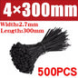 500/1000PCS fascette per cavi in Nylon di plastica fascette per cavi autobloccanti cinghie per cavi regolabili anello di fissaggio fascette per cavi per ufficio a casa